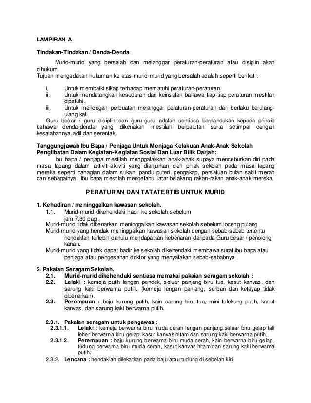 Peraturan Sekolah