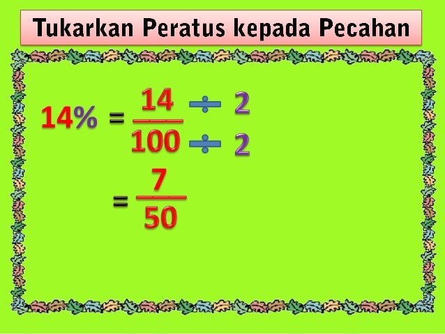 MATEMATIK TAHUN 5 : TOPIK PERATUS