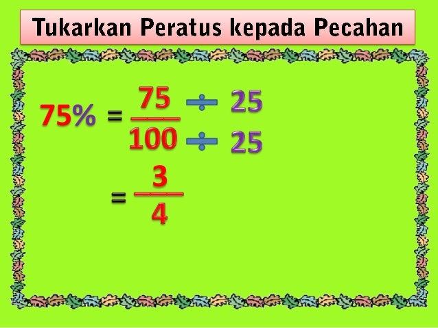 MATEMATIK TAHUN 5 : TOPIK PERATUS