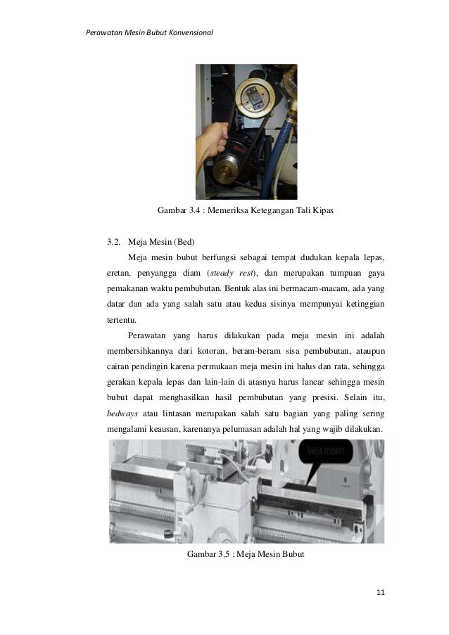 Perawatan Mesin Bubut Perawatan Mesin Bubut