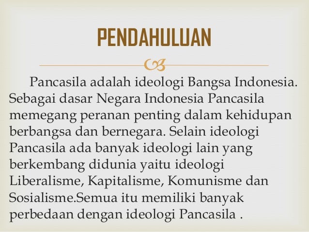 Perbandingan Pancasila Dengan Ideologi Ideologi Lainnya