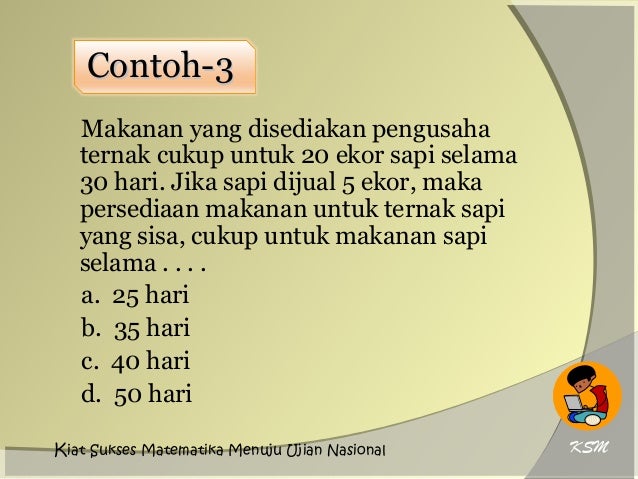 Perbandingan Senilai Dan Berbalik Nilai