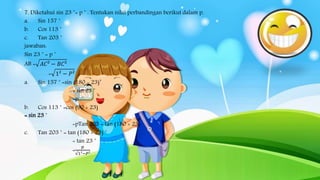 Perbandingan trigonometri rukmana puspita dewi | PPTX