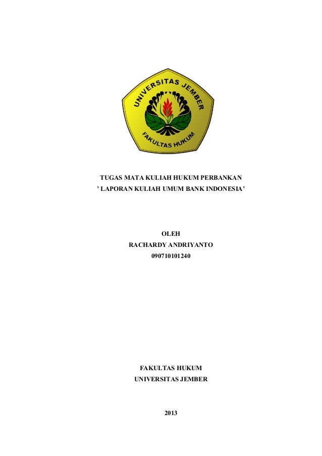Laporan Kuliah Umum Bank Indonesia