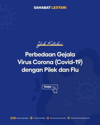 Perbedaan Gejala Corona Dengan Pilek dan Flu