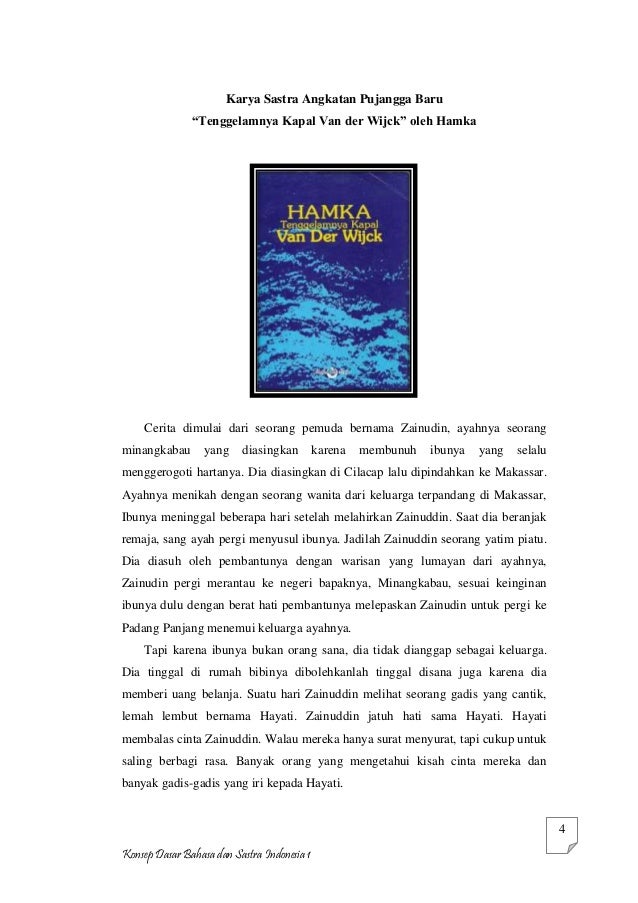 Perbedaan karya sastra angkatan balai pustaka dengan angkatan pujangg…
