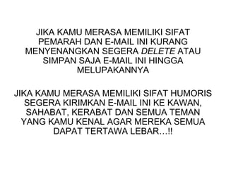 Perbedaan orang pemarah & humoris | PPT