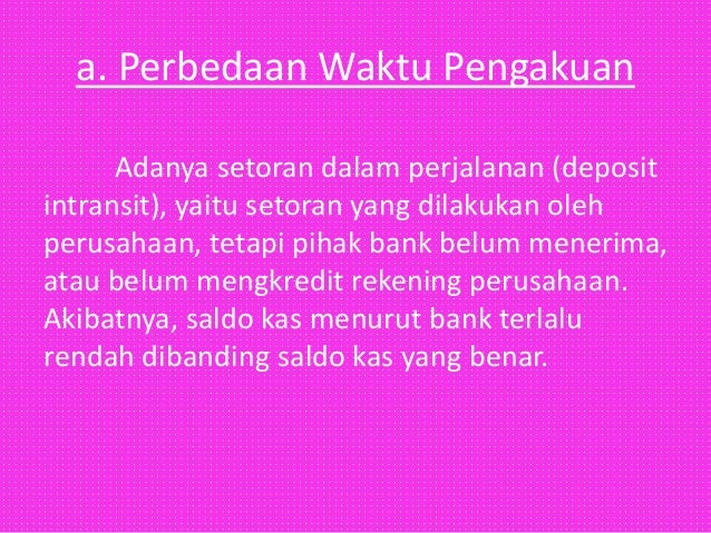 Perbedaan Saldo Kas Dan Saldo Bank<script async src=