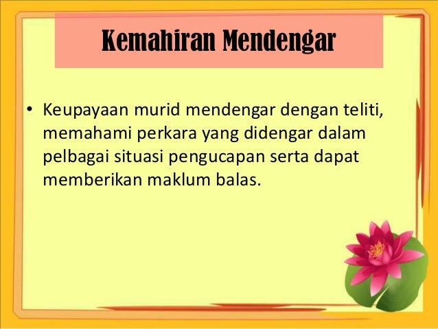 Perbezaan Antara Mendengar Dan Bertutur