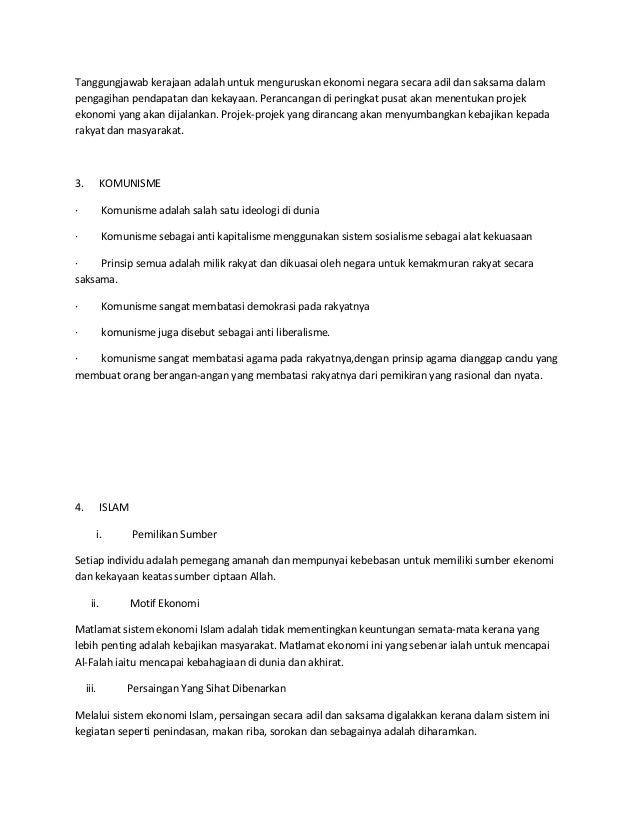 Perbezaan Antara Sistem Ekonomi Islam Dengan Ekonomi Konvensional