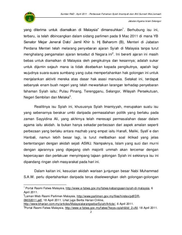 Perbezaan Aswj Dengan Syiah