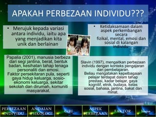 Perbezaan Individu