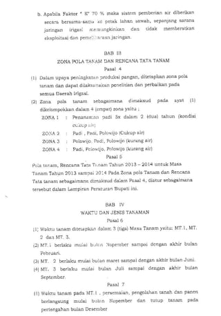 Perbub no 40 tahun 2013