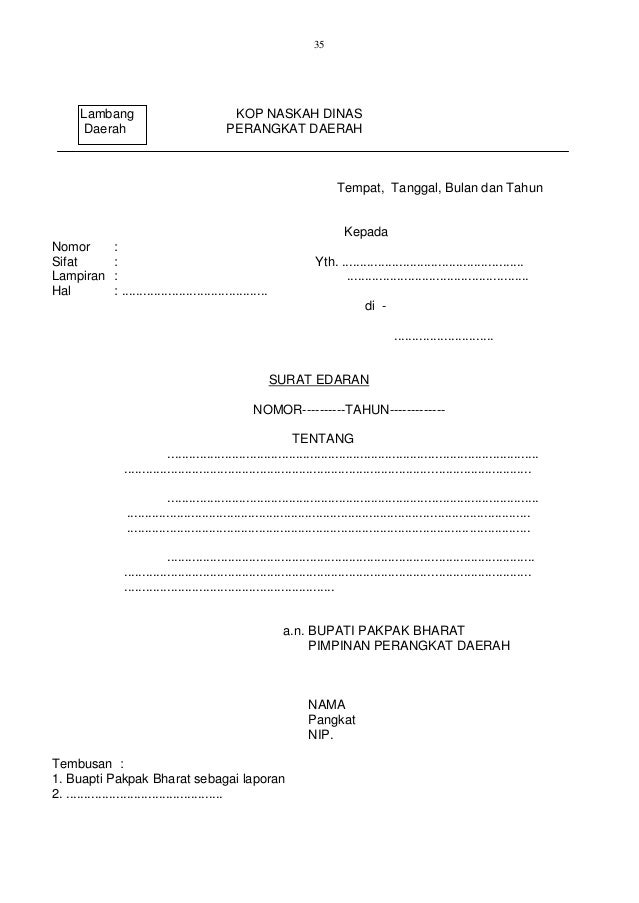 bupati surat tembusan untuk kab. dinas 24 no. Perbup tata ttg. ppb naskah bupati surat tembusan untuk kab. dinas 24 no. Perbup tata ttg. ppb naskah