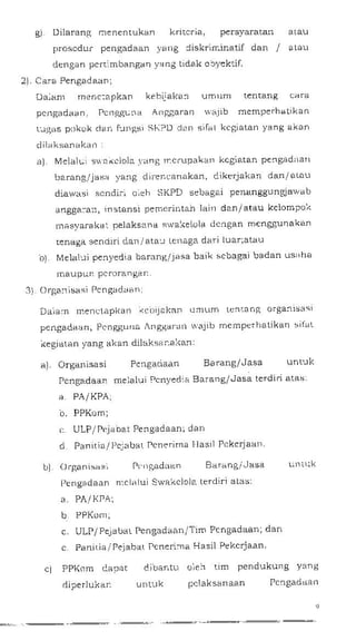 Perbup no 42 th 2013 ttg petunjuk pelaks kegiatan di kab klaten