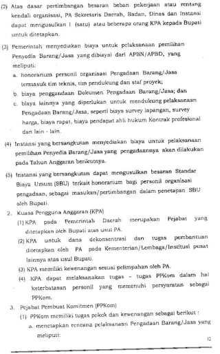 Perbup no 42 th 2013 ttg petunjuk pelaks kegiatan di kab klaten