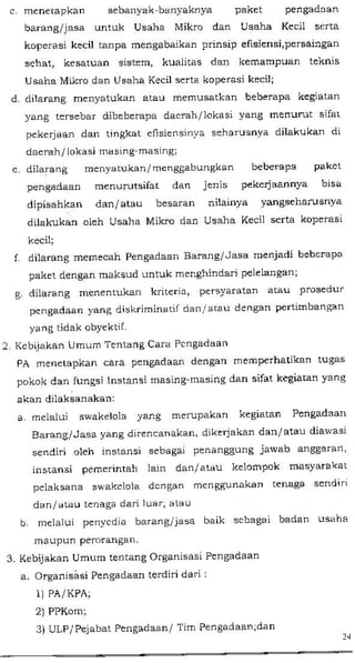 Perbup no 42 th 2013 ttg petunjuk pelaks kegiatan di kab klaten