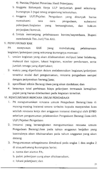 Perbup no 42 th 2013 ttg petunjuk pelaks kegiatan di kab klaten