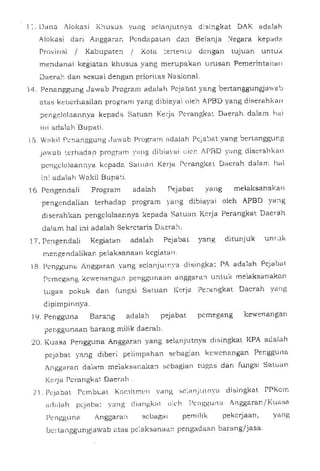 Perbup no 42 th 2013 ttg petunjuk pelaks kegiatan di kab klaten