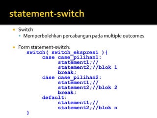 Percabangan | PPTX