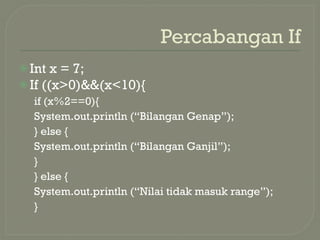 Fundamental Concepts of Conditional Branching in Java Programming | PPTX