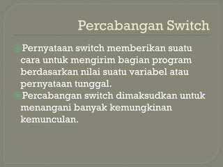 Fundamental Concepts of Conditional Branching in Java Programming | PPTX