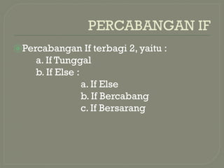 Fundamental Concepts of Conditional Branching in Java Programming | PPTX