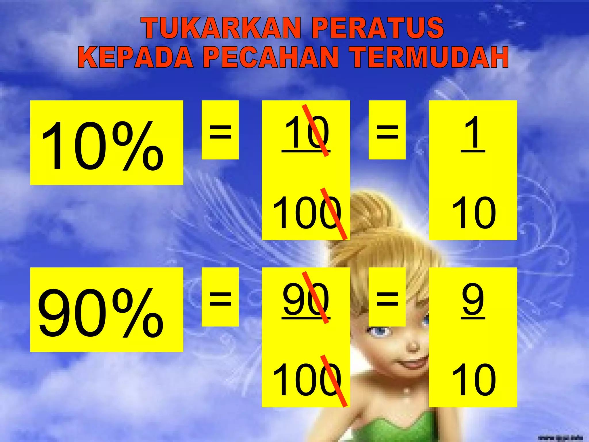 90%
=
10 =
1
100
10%
=
10
90 =
9
100
10