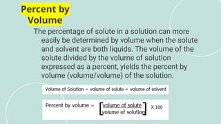 chemistry PERCENTAGE BY MASS ANd VOLUME.pptx