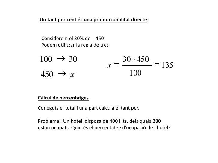 Percentatges