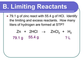 Percent Yield and Limiting Reactants.ppt