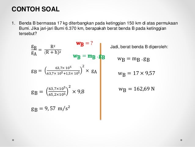 Contoh Soal Medan Gravitasi Beserta Jawabannya - Berbagi Contoh Soal