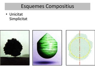 Esquemes Compositius
• Unicitat
  Simplicitat
 
