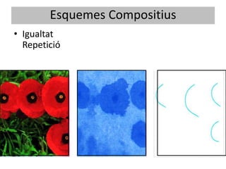 Esquemes Compositius
• Igualtat
  Repetició
 