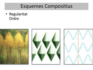 Esquemes Compositius
• Regularitat
  Ordre
 