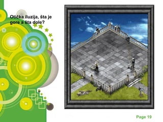 Powerpoint Templates Page 19 
Otička iluzija, šta je 
gore a šta dole? 
 