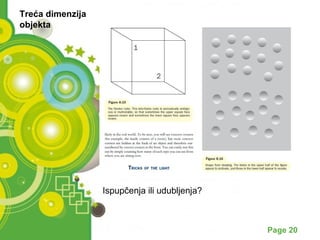 Powerpoint Templates Page 20 
Treća dimenzija 
objekta 
Ispupčenja ili udubljenja? 
 