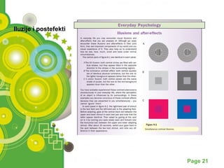 Powerpoint Templates Page 21 
Iluzije i postefekti 
 