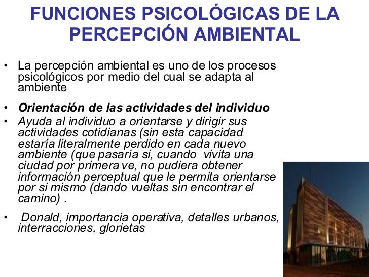 PercepcióN Del Ambiente