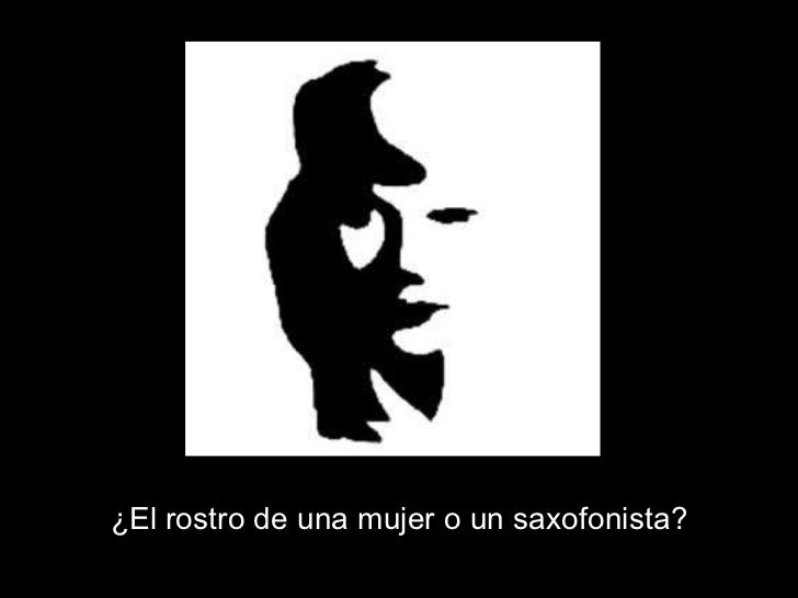 ¿El rostro de una mujer o un saxofonista? 