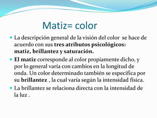 Percepción del color | PPT