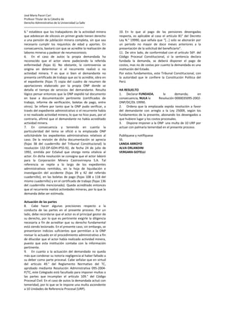 José María Pacori Cari
Profesor Titular de la Cátedra de
Derecho Administrativo de la Universidad La Salle
---------------...