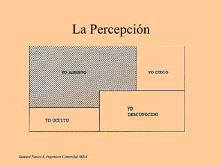 La Percepción
Samuel Ñanco S. Ingeniero Comercial MBA
 