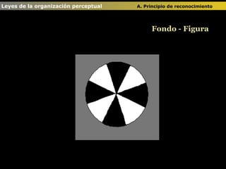 Fondo - Figura Leyes de la organización perceptual  A. Principio de reconocimiento   