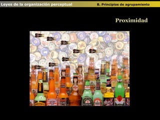 Proximidad Leyes de la organización perceptual  B. Principios de agrupamiento   