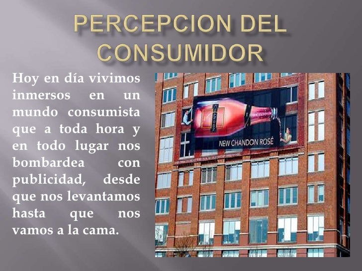 percepcion del consumidor