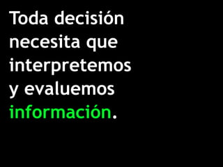 Percepción y Toma de Decisiones