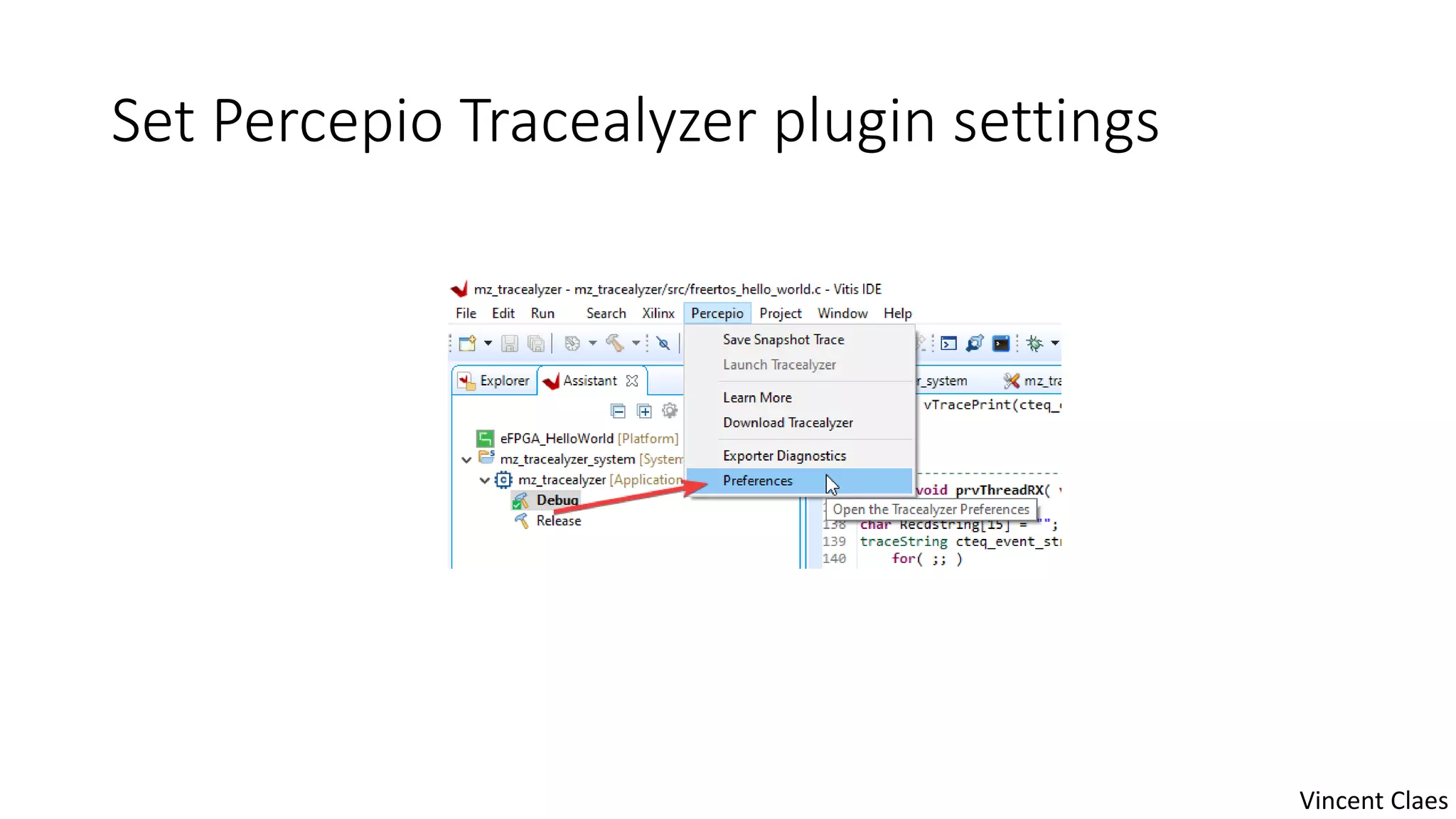 Set Percepio Tracealyzer plugin settings
Vincent Claes
 