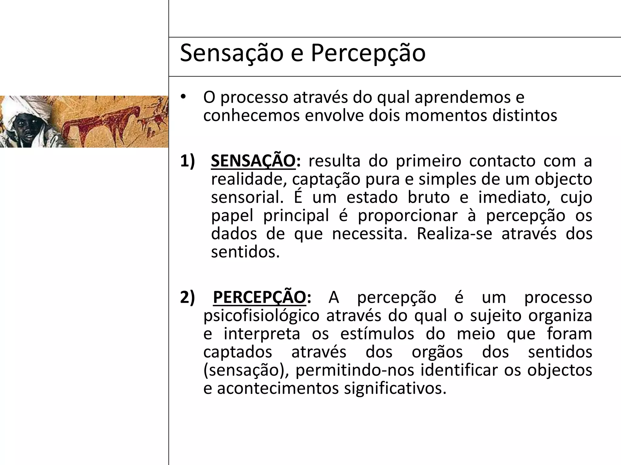 Sensação e Percepção | PPTX