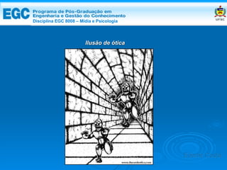 DISCIPLINA EGC 8008 – Midia e Psicologia Ilusão de ótica Edemir Costa Disciplina EGC 8008 – Mídia e Psicologia 